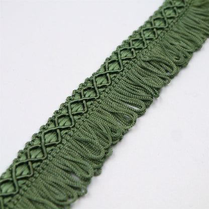 Vintage Gimp Braid With Looped Fringe 28mm 0572