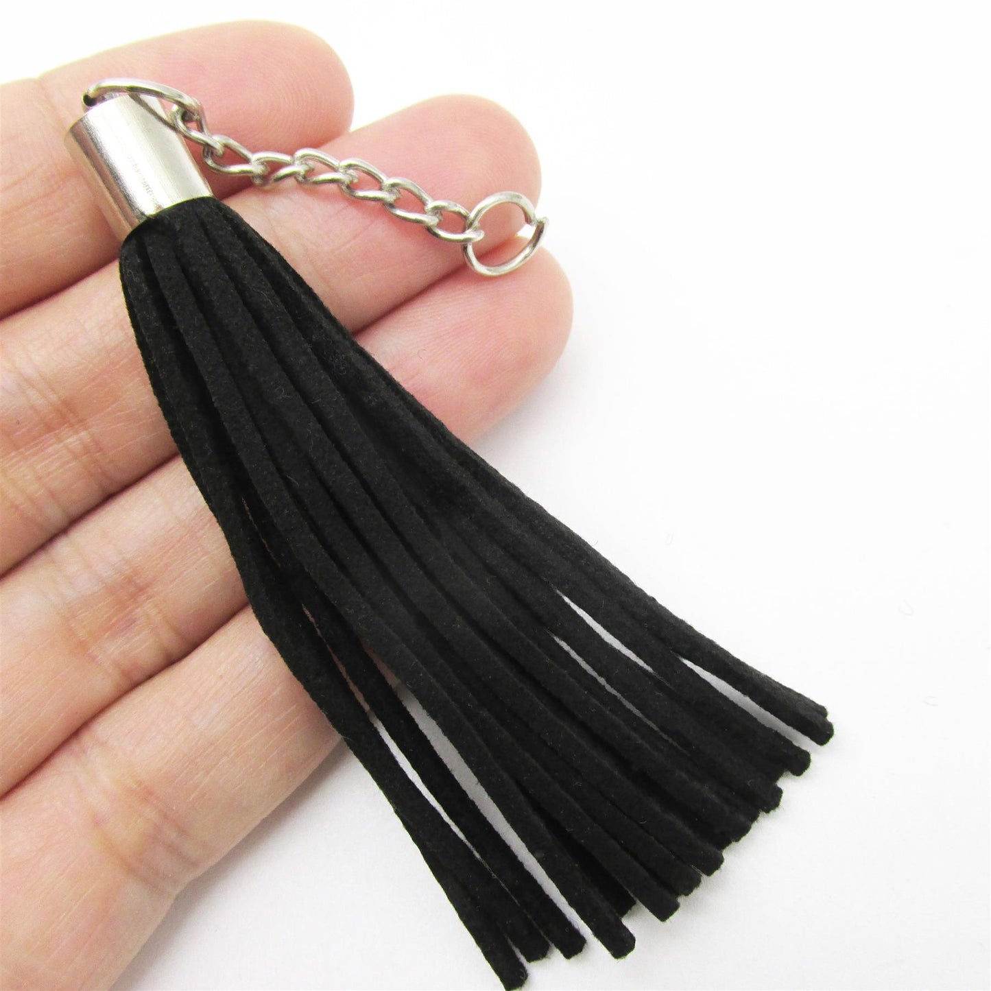 Suedette Tassel With Chain 9935