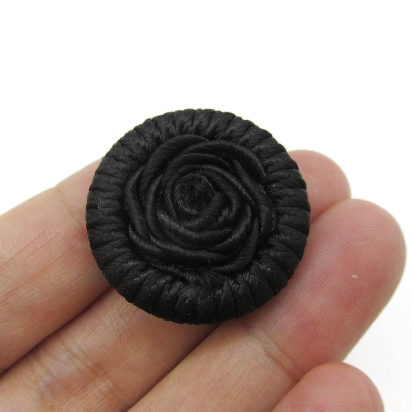 Corded Button with Curled Centre - 4361