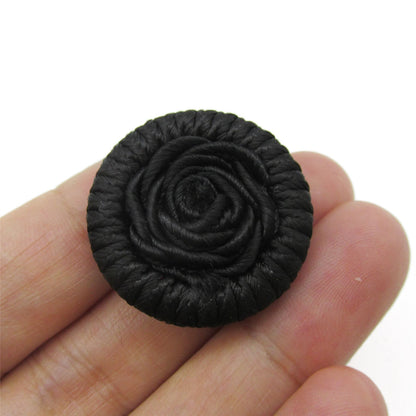 Corded Button with Curled Centre - 4361