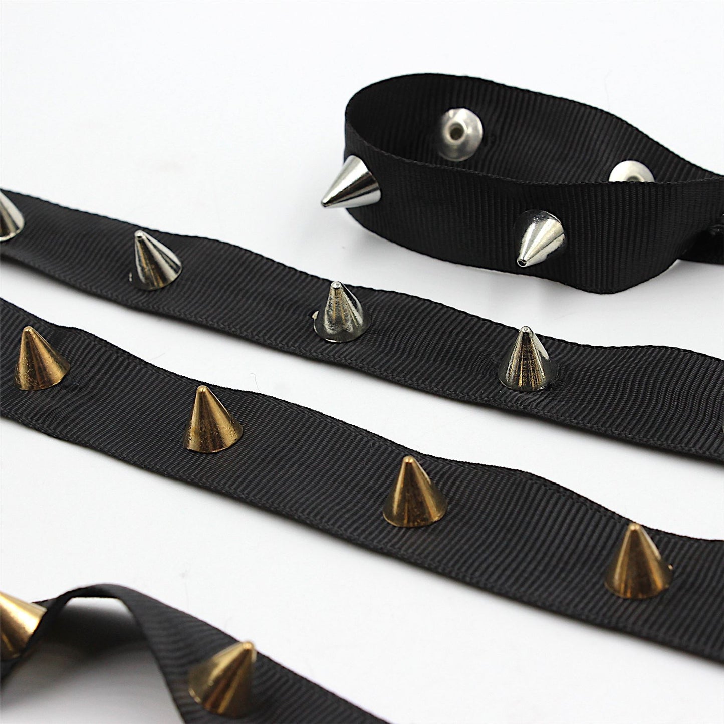 Spike Studded Grosgrain Braid 18mm x 1m - 9750