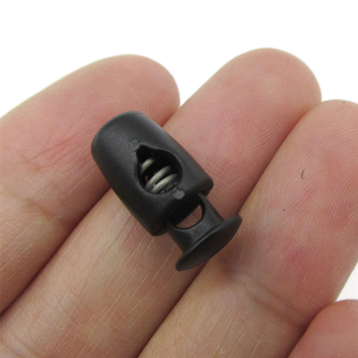 Spring Loaded Cord Stopper - Black - 17mm - 5265