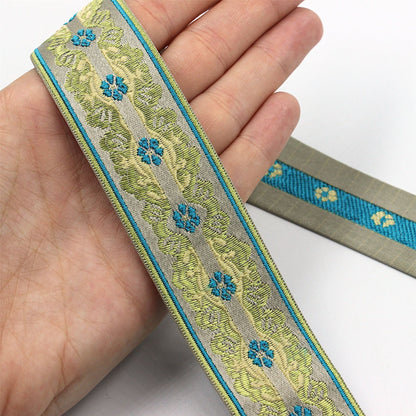 Floral Jacquard Braid - 30mm - by the metre - 5373