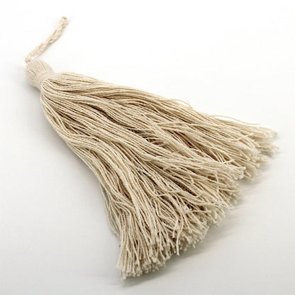Cotton Tassel - Natural - 15cm - 5617