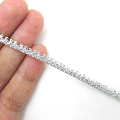 Tiny Metallic Braid With Single Picot Edging 3mm 7575