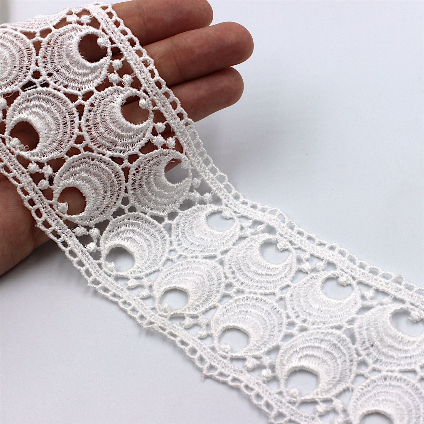 Guipure Lace With Moon Design 65mm 8647