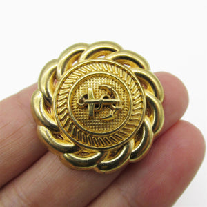 Rope And Anchor Metal Button 4449
