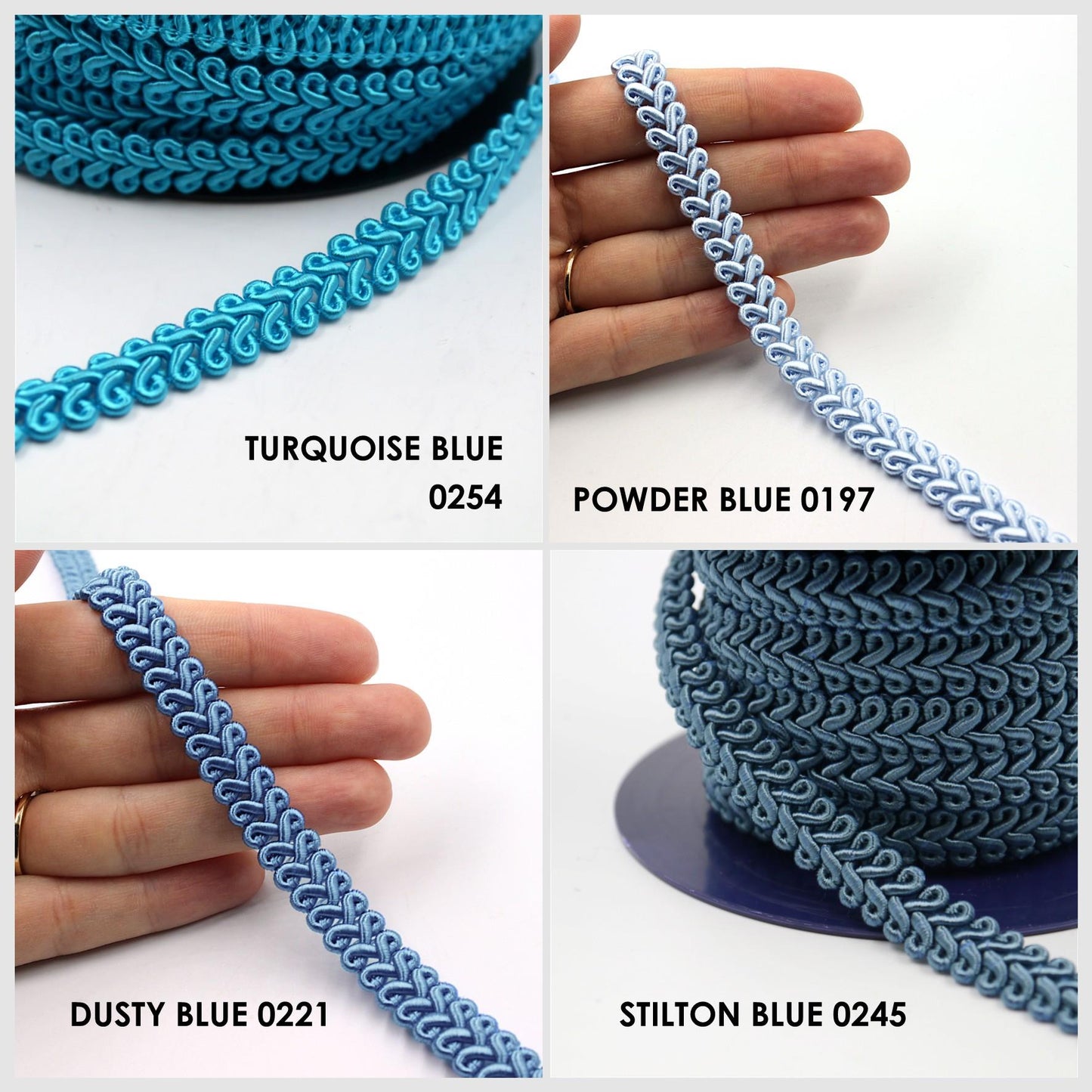Gimp Braid In Feather Design 12mm 9893
