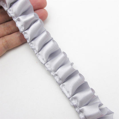 Box Pleated Double Satin Ribbon - 25mm - by the metre - 7232