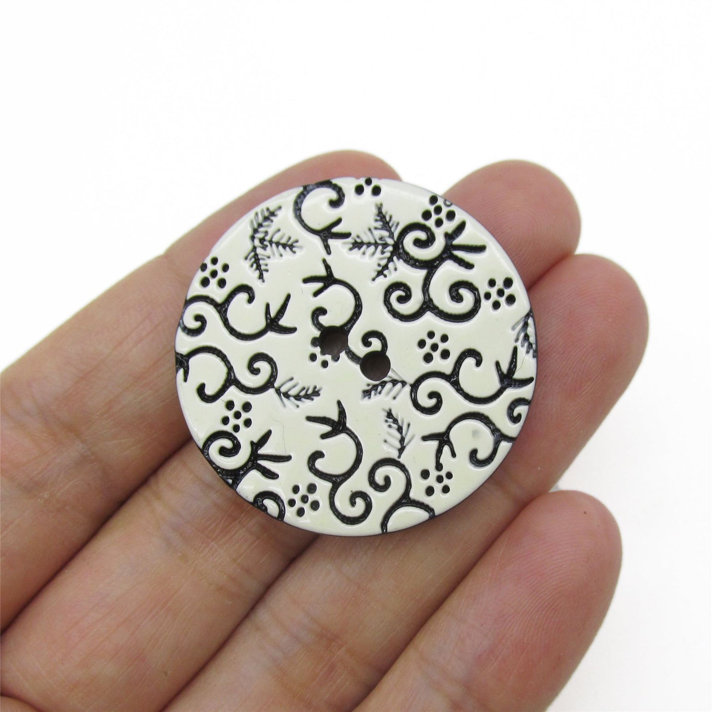 Decorative Leaf Buttons - 4414