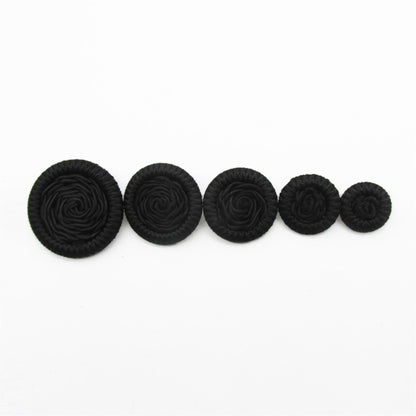 Corded Button with Curled Centre - 4361