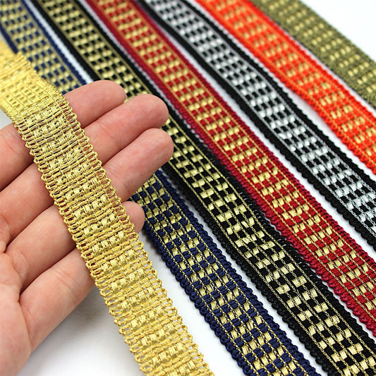 Metallic Weave Design Braid 20mm 8726