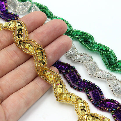 Zig-Zag Sequin Braid Small 12mm 7756