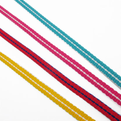 Tubular Acrylic Striped Braid 4770