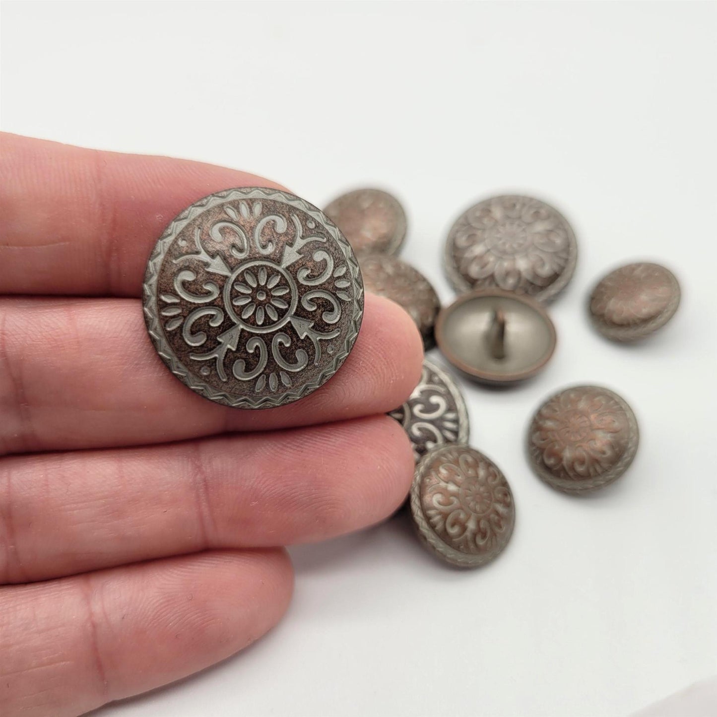 Decorative Metal Shank Button 4459