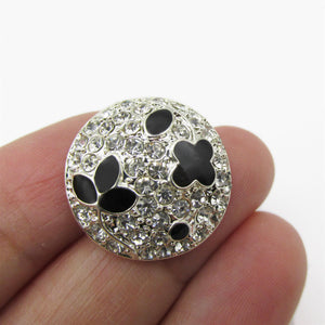 Diamante And Enamel Dome Button 4366