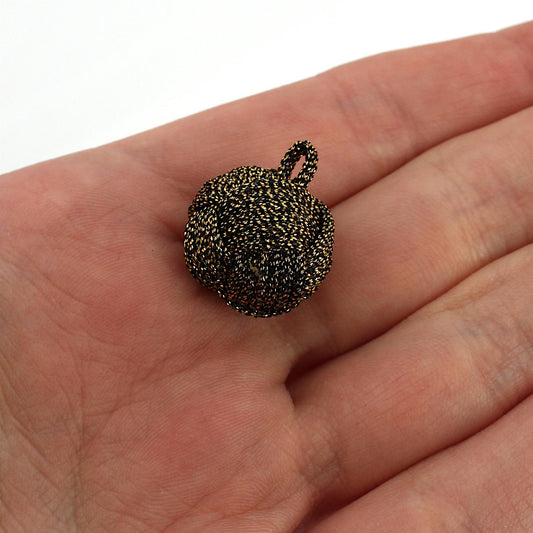 Metallic Knot Button - Dark Gold - 16mm - 4377