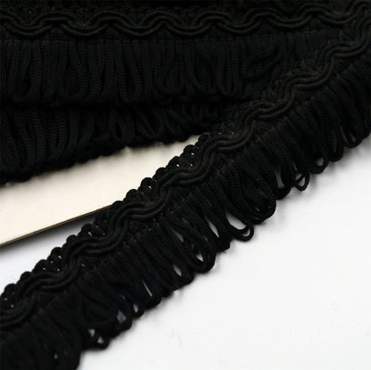 Vintage Gimp Braid With Looped Fringe 32mm x1m - 0865