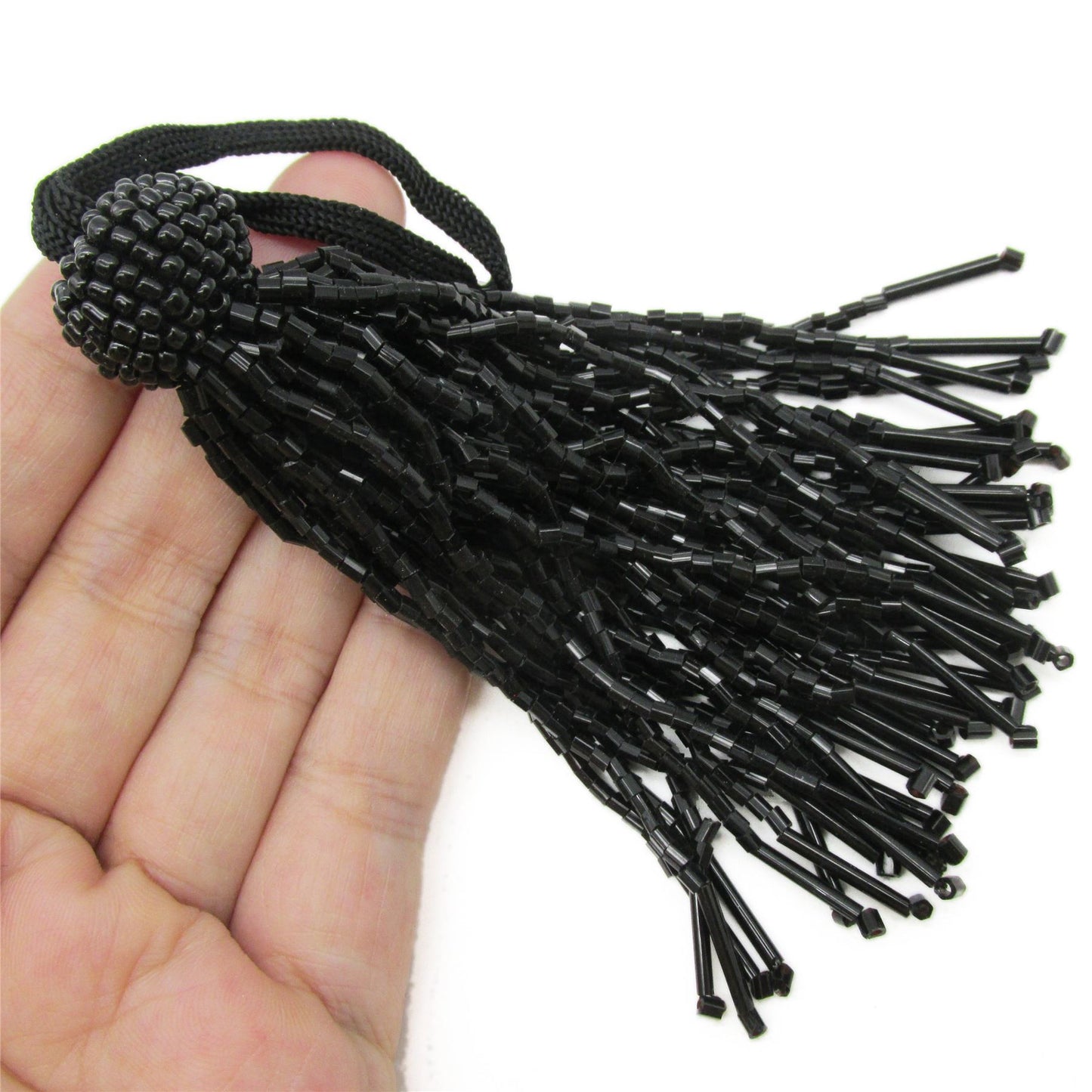 Bugle Bead Tassel 9cm 9933