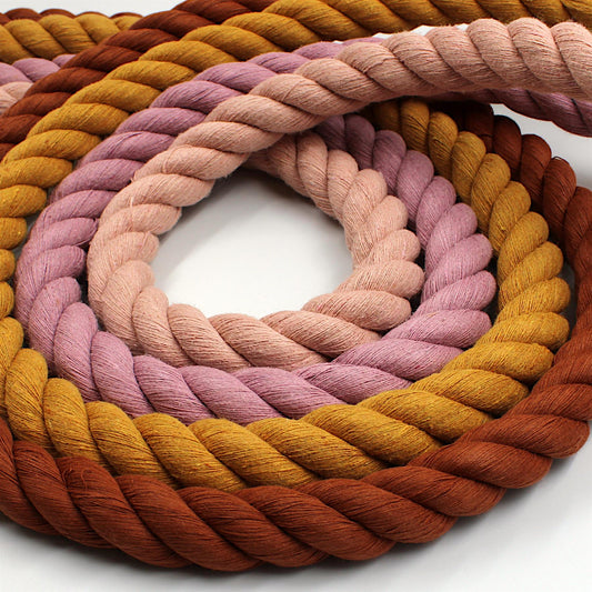 Recycled Cotton Chunky Twisted Cord - 20mm - by the metre - 5598
