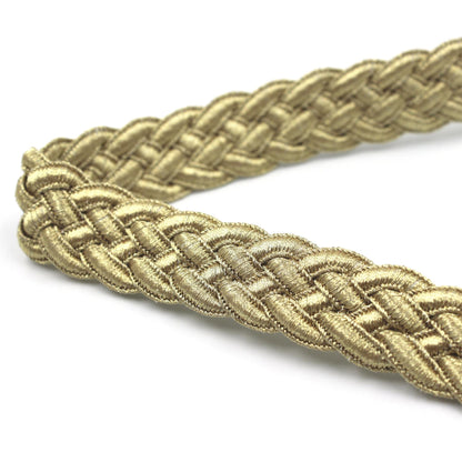 Plaited Braid 23mm - Metallic Light Gold 5542