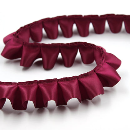 Box Pleated Double Satin Ribbon - 25mm - by the metre - 7232