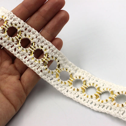 Ring Lace Crochet Braid - 30mm - by the metre - 7206