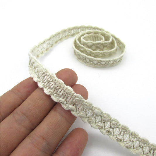 Cotton Linen Gimp Braid Natural 10mm 9080