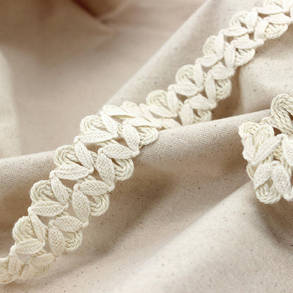 Double Row Zig-zag Cotton Braid - Natural - 30mm - by the metre - 5581
