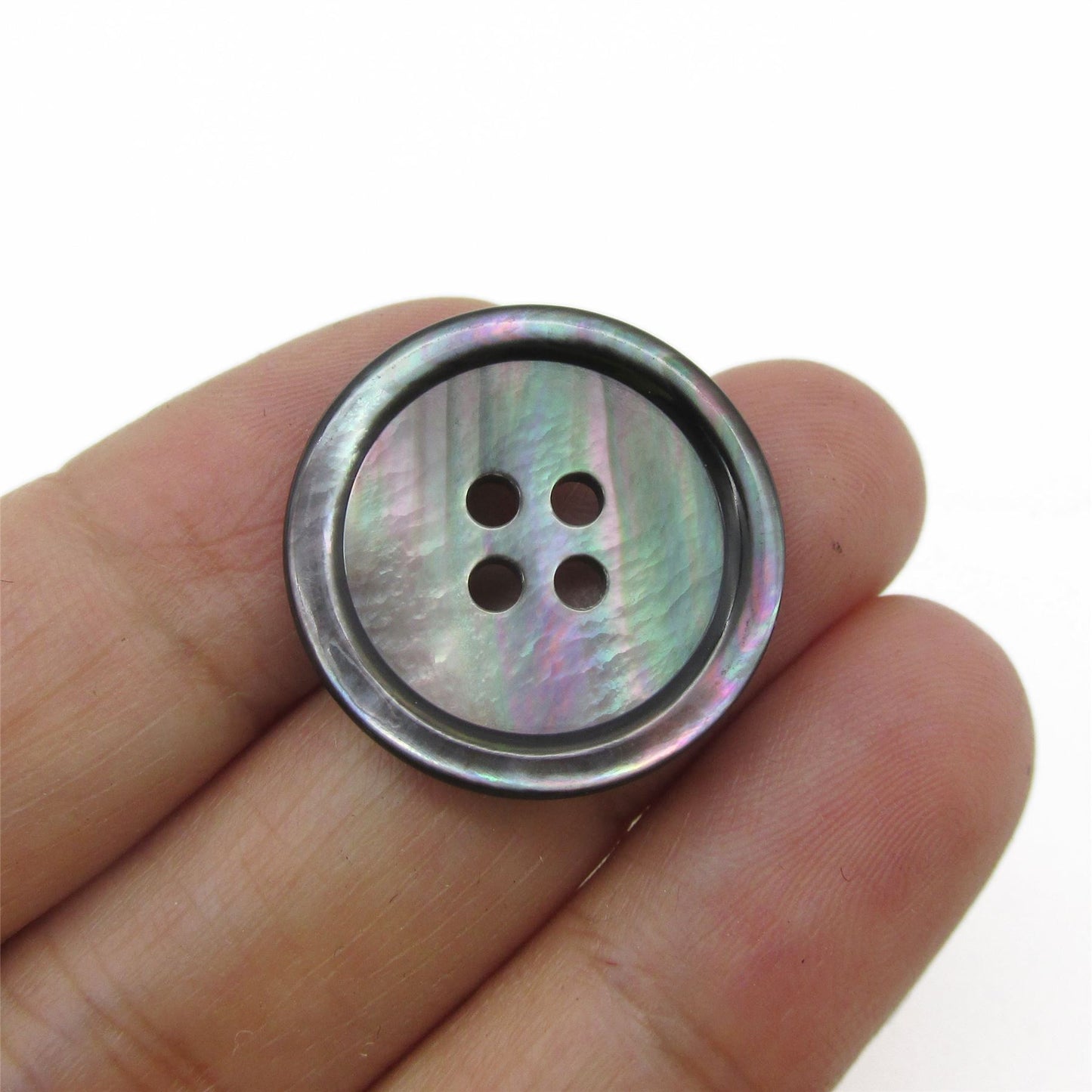 Four Hole Button - Dark Pearl - 23mm - 5310
