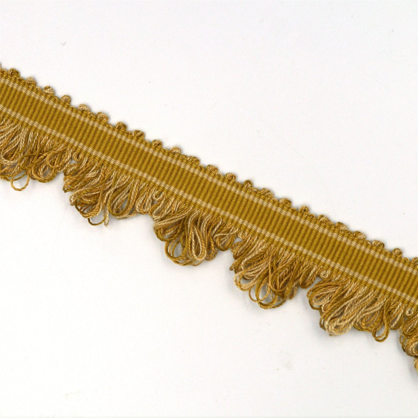 Grosgrain Braid With Van Dyke Looped Fringe 30mm 6179