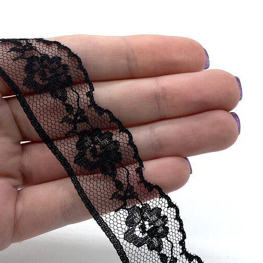 Floral Nylon Lace 22mm x 1m - 9951