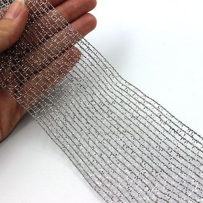 Metallic Wired Lurex Net Braid x 1m - 9510