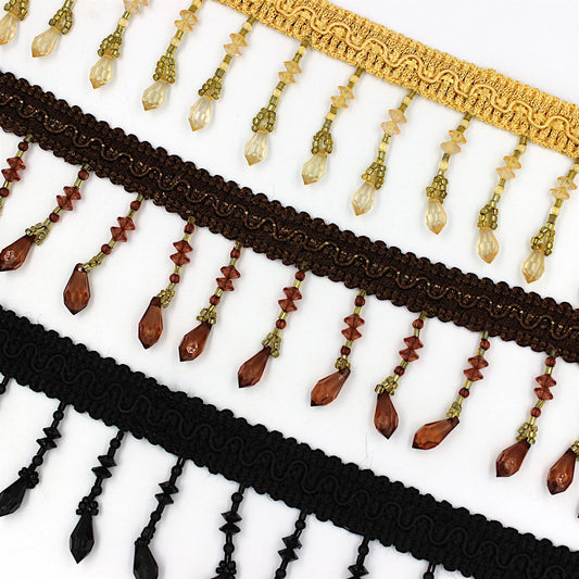 Beaded Fringe - 55mm - by the metre - 5364