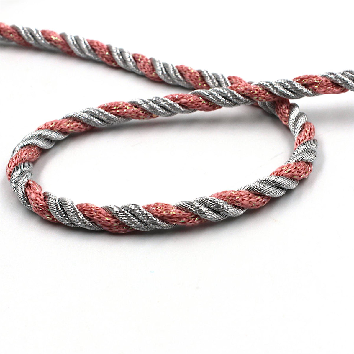 Dual Colour Twisted Metallic Cord - 5mm - by the metre - 9083