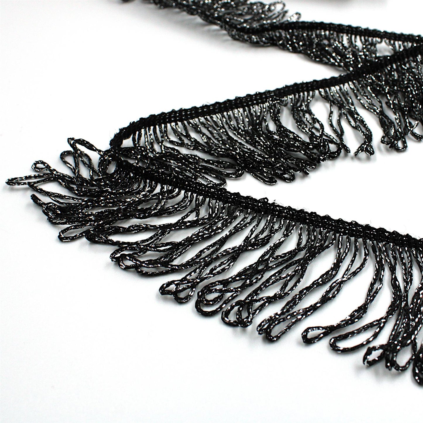 Looped Lurex Fringe - by the metre - 4501