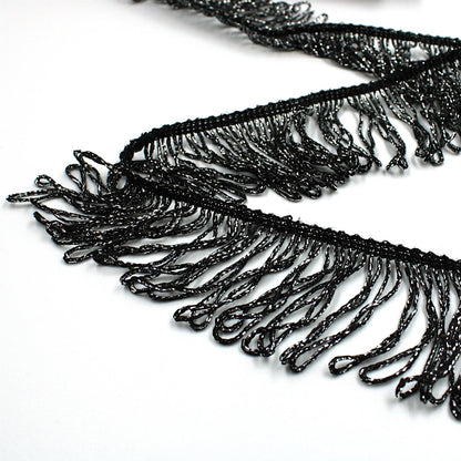 Looped Lurex Fringe - by the metre - 4501