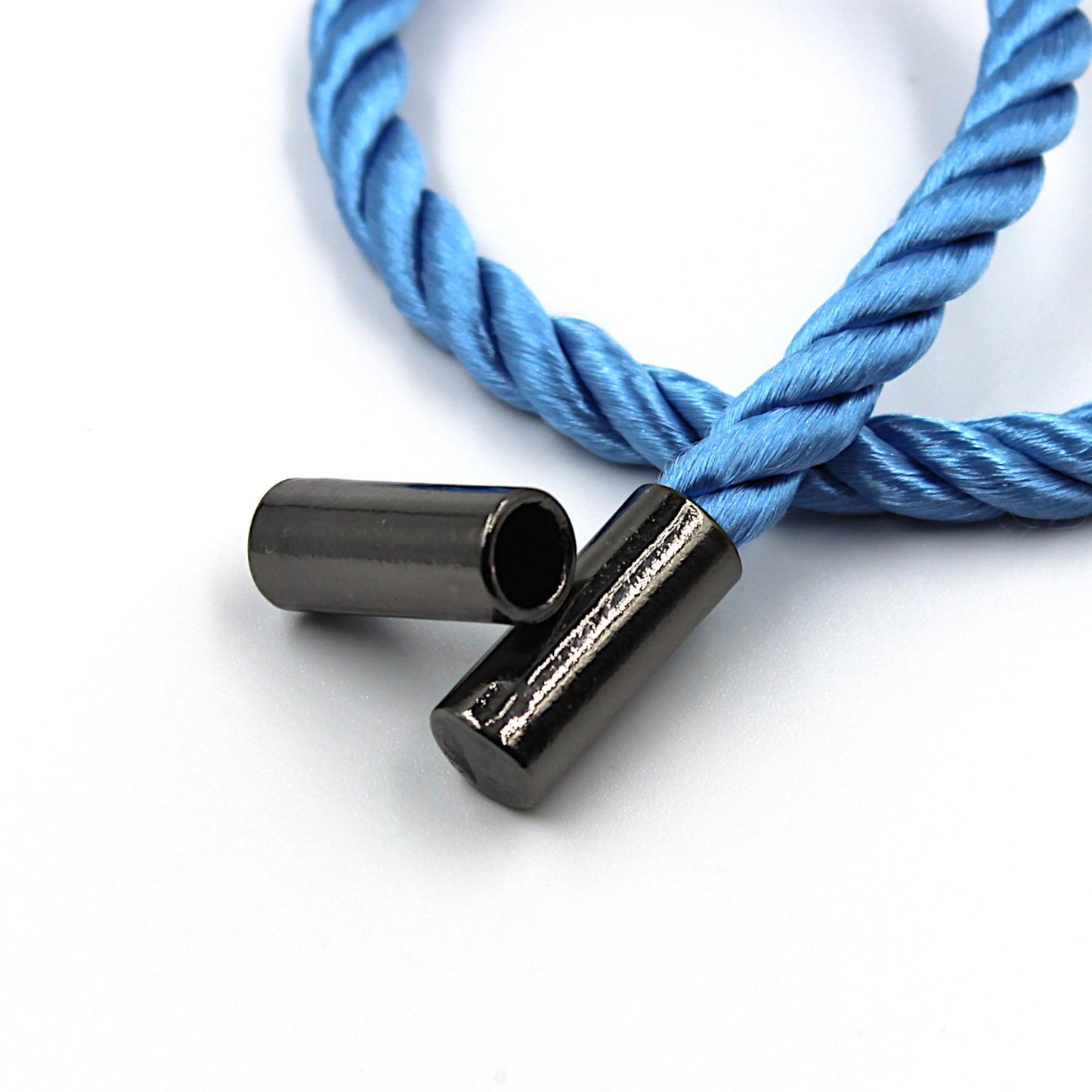 Metal Drawstring Cord End Caps - 6mm x 2pcs - 5599