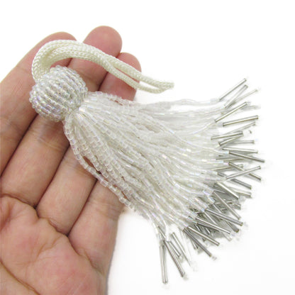 Bugle Bead Tassel 9cm 9933