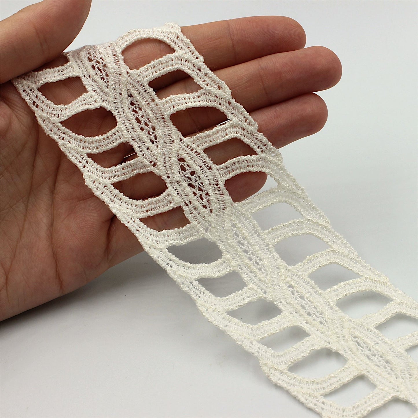 Guipure Lace With Giant Ladder Design 60mm 8651