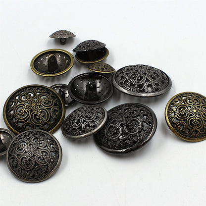 Metal Filigree Button 4411