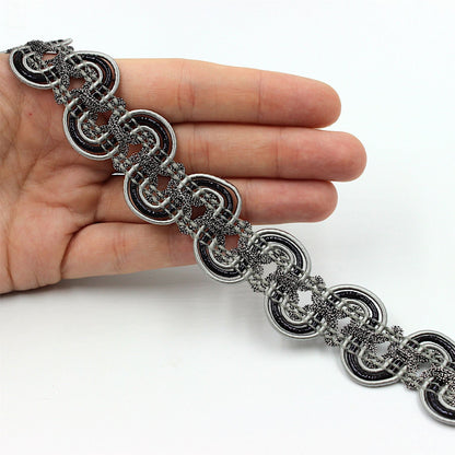 Gimp Snake Braid With Metallic Centre 30mm 8880