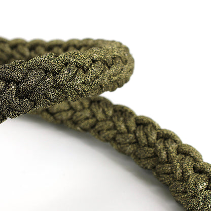 Metallic Plaited Rope - Old Gold - 24mm - by the metre - 8307