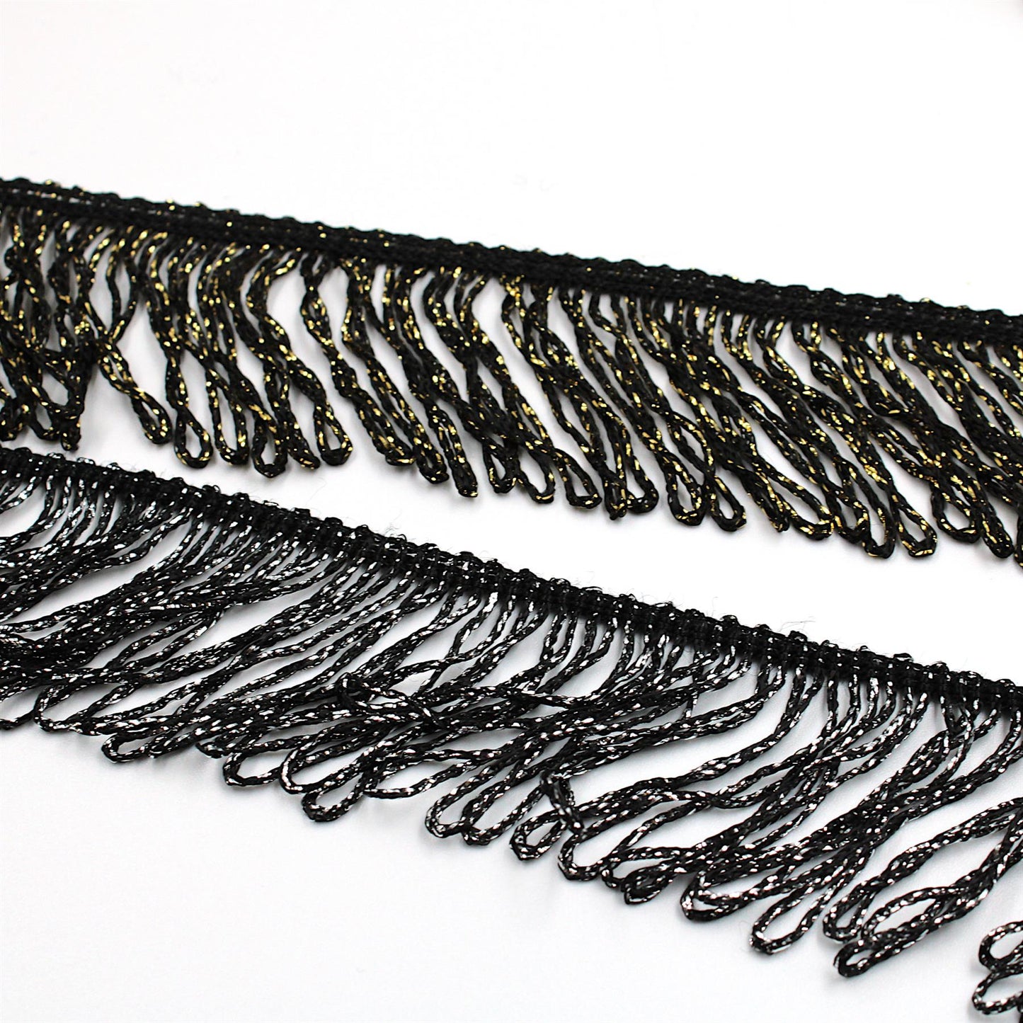 Looped Lurex Fringe - by the metre - 4501