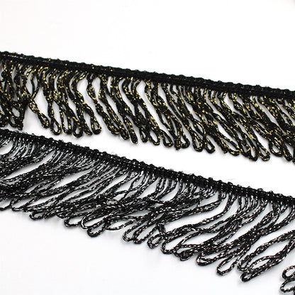Looped Lurex Fringe - by the metre - 4501