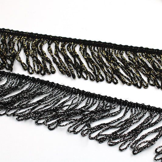 Looped Lurex Fringe - by the metre - 4501