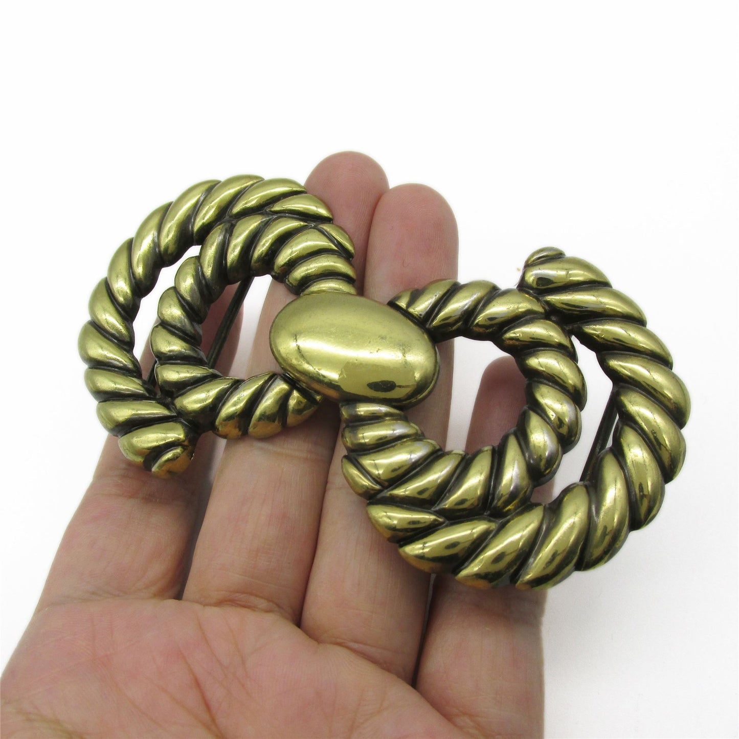 Metal Rope Design Clasp - Gold - 98mm - 5257