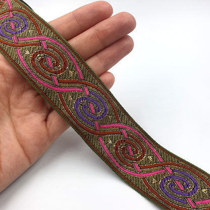 Celtic Design Embroidered Braid 35mm 8387