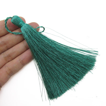 Bound Over Metallic Fringe Tassel 10.5cm 9491