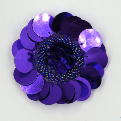 Flower Sequin Motif Large  - 75mm - 7472